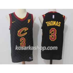 Dres Cleveland Cavaliers Isaiah Thomas 3 Nike 2017-18 Crna Swingman